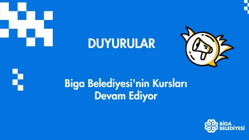 Biga Belediyesi'nin Kursları Devam Ediyor