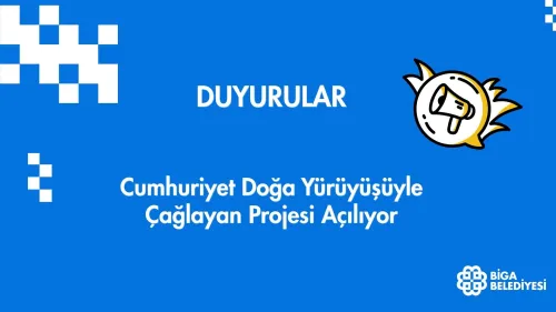 Cumhuriyet Doğa Yürüyüşüyle Çağlayan Projesi Açılıyor