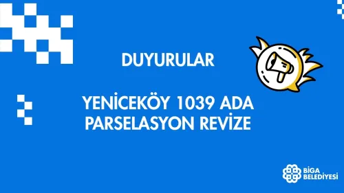 YENİCEKÖY 1039 ADA PARSELASYON REVİZE